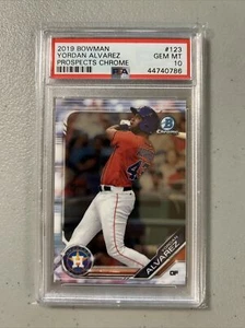 YORDAN ALVAREZ 2019 Bowman Chrome Prospects BCP123 RC Rookie PSA 10 GEM - Picture 1 of 2