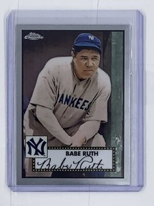 BABE RUTH 2021 TOPPS PLATINUM VIP PARTY '52 STYLE 70th ANNIVERSARY #81 SP
