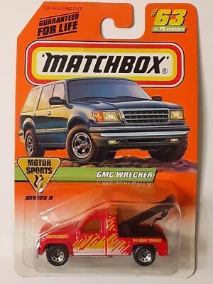 SUPER  RARE 💥 VINTAGE Matchbox MB 63  GMC WRECKER Series 9💥1:72  1987 - Image 1 of 4