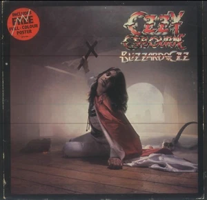 OZZY OSBOURNE Blizzard Of Ozz '80 UK w) RARE Poster HYPE STICKER RANDY RHODES - Picture 1 of 6