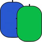 Chromakey Kulissen, doppelseitiger grüner Bildschirm und blauer Bildschirm 2 in 1