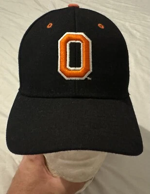 OSU Beavers “O” Logo Fitted Size 7 Black Hat Cap Zephyr Oregon State University - Image 1 of 4