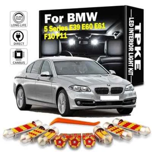 Canbus Car LED Interior Map Dome Light Kit For BMW 5 Series E39 E60 E61 F10 F11 - Picture 1 of 9