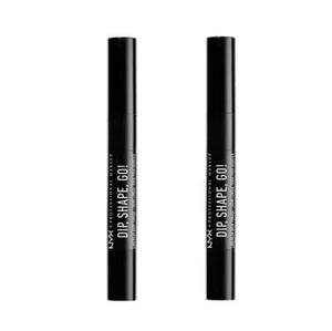 Pack of 2 NYX Dip, Shape, Go! Longwear Brow Pomade, Black DSGLB08 - Picture 1 of 6