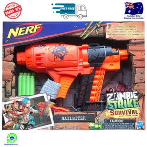 NERF Zombie Strike Survival System NAILBITER Blaster 8 Elite Darts Fire Fast NEW - Picture 1 of 7