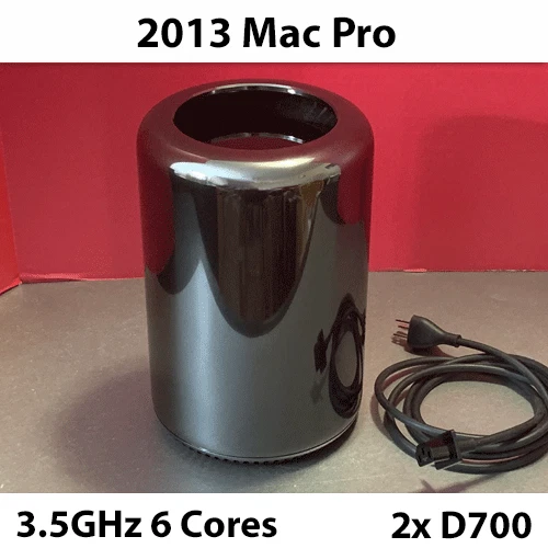2013  Mac Pro | 3.5GHz 6-Cores | Dual AMD D700 | 128GB RAM | 4TB PCI Express SSD - Image 1 of 1