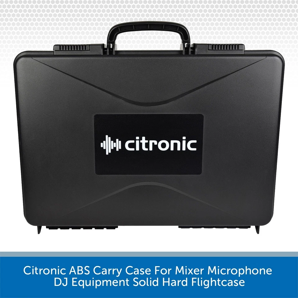 Citronic ABS Carry Case For Mixer Microphone DJ Equipment Solid Hard Flightcase - Image 1 of 4