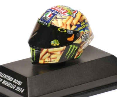 MINICHAMPS 1/8 AGV  HELMET VALENTINO ROSSI #46 MOTOGP MUGELLO 2014 398140086 - Image 1 of 2
