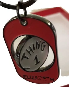 Universal Studios Dr. Seuss Thing One Thing Two Spinner Schlüsselanhänger Elizabeth Katze - Bild 1 von 4