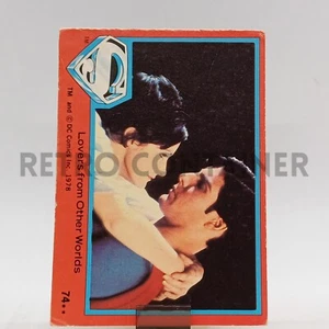 Red Card Topps 1978 - Superman The Movie - # 74 Lovers from Other Worlds - Imagen 1 de 1