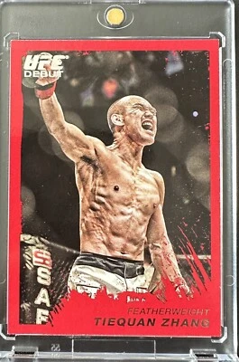 TIEQUAN ZHANG 2011 Topps UFC Debut Moment Of Truth Octo Ruby Red #’d 8/8 1/1 - Image 1 of 2