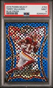 2019 Terry McLaurin 152 Select Blue Checkerboard Prizm PSA 9 Rookie Optic # /149