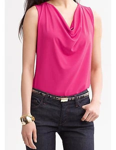 Nuevo con etiquetas Banana Republic Nuevo $45.00 Mujer Capucha Cuello Shell Talla PS - Imagen 1 de 1