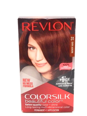 Revlon Colorsilk Beautiful Color Permanent Hair 31 Dark Auburn - Image 1 of 4