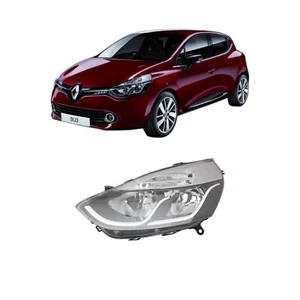 Faro SX per RENAULT Clio dal 2012 Con Motore Parab. NERA (Prof. Interno BIANCO) - Imagen 1 de 4