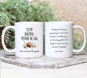 Personalized To My Beautiful Mother In Law You Are Loved Mother's Day Gift Mug - Picture 1 of 2