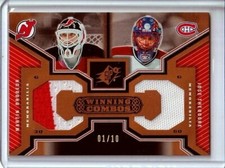  2005-06 SPx Winning Combos Spectrum Martin Brodeur / Jose Theodore JERSEY /10