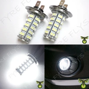 2x 6000K HID xenón blanco 68-SMD LED H7 bombillas conducción luces antiniebla lámparas DRL - Imagen 1 de 4