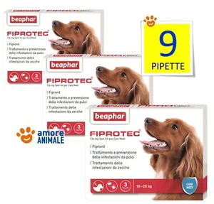 3 CONFEZIONI Beaphar Fiprotec Spot-On Cani Taglia Media 10-20 Kg - 3 pipette - Foto 1 di 1