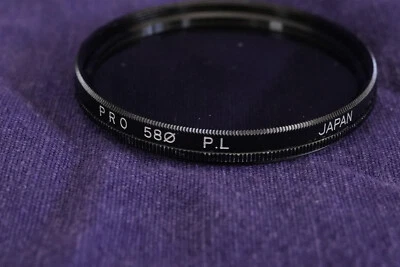 58mm Japanese Made Circular Polarizer Lens Filter Digital CPL - Image 1 of 3