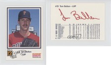 1989 Dunkin' Donuts Pawtucket Red Sox Tom Bolton