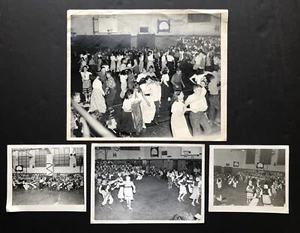 4 1950 Photos Dance Held in East Boston School, Visiting Foreign Students, Greek - Picture 1 of 4