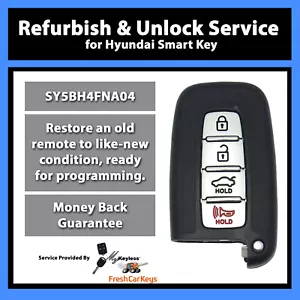 Servizio Sblocco Reflash per Hyundai Smartkey Telecomando Keyless Ingresso Fob SY5BH4FNA04 - Foto 1 di 7