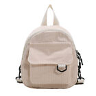 Mini Backpack Soft Corduroy With Handle Wear Resistant Travel Portable For Women