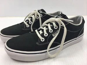 Vans Authentic Off The Wall Women’s Skateboard Shoes Black Size 7.5 #TB4R - Picture 1 of 11