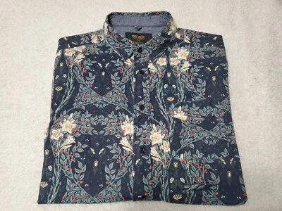 10 Deep Hawaiian Button-Up Pocket Short Sleeve Floral Shirt SZ Medium  - Image 1 of 4