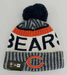 New Era NFL Chicago Bears Cold Weather Knit Beanie with Pompom Unisex Neu - Bild 1 von 12