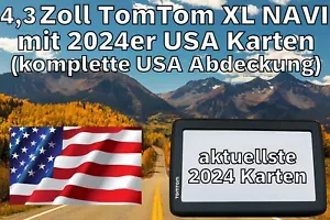 4,3 Zoll TomTom XL Navi mit neuen USA Karten 2024 für Urlaub Navigationsgerät - Bild 1 von 8