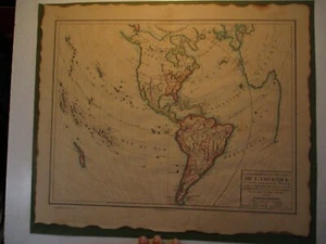 1779 Map of America - "Carte Générale et Politique de l'Amérique" by Vaugondy - Picture 1 of 5