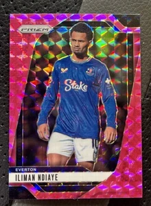 2024-25 Panini Prizm Premier League - Iliman Ndiaye #235 (RC) Pink Mosaic Prizm - Picture 1 of 1