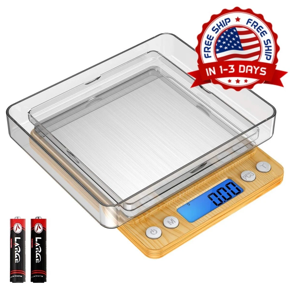 Báscula de cocina digital, mini báscula de bolsillo para joyas de 500 г НОВЫЙ - Изображение 1 из 4