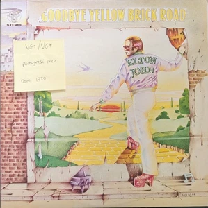 Elton John Goodbye Yellow Brick Road Vinyl Record VG+/VG+ MM 77001 1980 - Picture 1 of 2