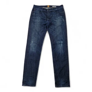 Hugo Boss Trousers Slim Denim Pants Grey Like Size W 36 L36 - Picture 1 of 4