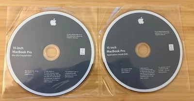 Apple Mac OS X 10.5.6 Apps & Install DVDs 2009, 2Z691-6355-A, 2Z691-6354-A - Image 1 of 3
