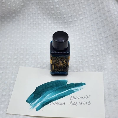 Pluma Estilográfica Aurora Borealis Tinta Reino Unido Foto 1 de 4