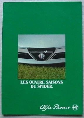 Folleto de venta de autos Alfa Romeo Spider 1983 texto francés #832153 Foto 1 de 4