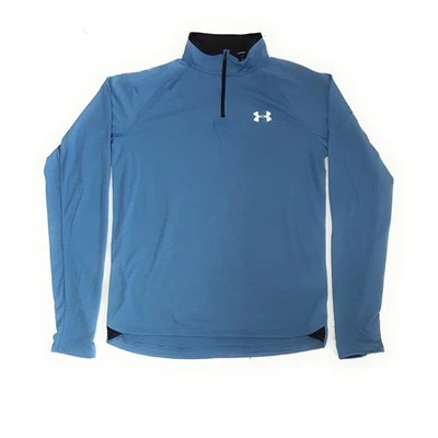 Suéter Under Armour para hombre con cremallera, azul/negro, X-grande Foto 1 de 3