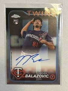 2024 Jordan Balazovic Autograph Topps Chrome Update Series[#RA-JBA][Twins] - Picture 1 of 2