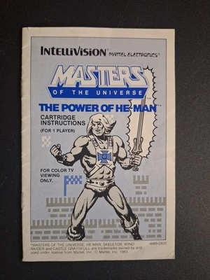 Masters Of The Universe Power of He-Man (Intellivision) Manual Only - Image 1 of 4