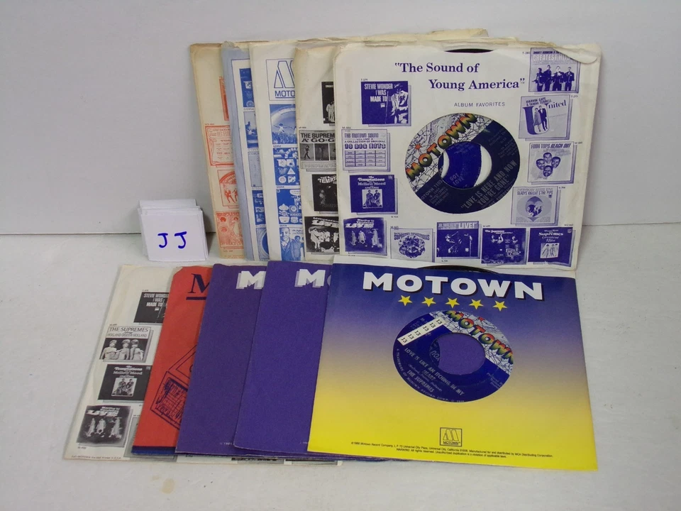 The Supremes Lot Of 10 - 45 RPM Records Foto 1 de 1