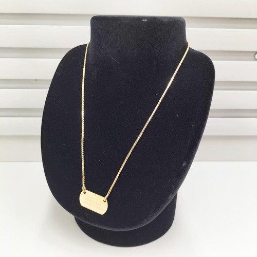 Collana con placca Christian Dior