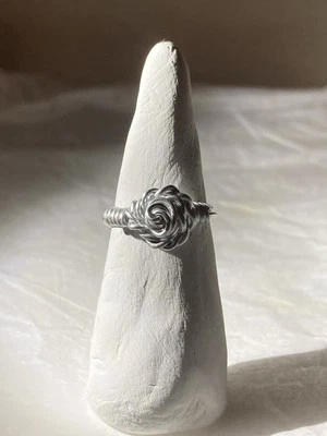 Handmade Rose Wire Wrapped Ring - Image 1 of 4