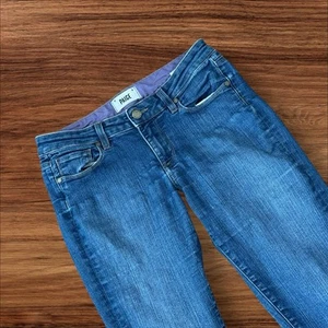Jeans donna blu Paige Skyline skinny taglia 27 WA840 - Foto 1 di 10