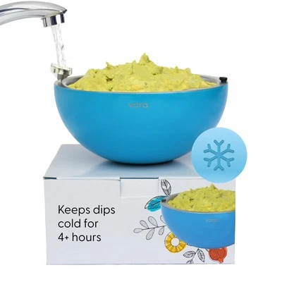 Stainless Steel Dip Chiller Bowl 35 Oz - Keeps Dips Cold 4+ Hours - Image 1 of 4