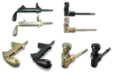 Fensterladenhalter Ladenhalter Klappladenhalter Feststeller verzinkt schwarz - Bild 1 von 3