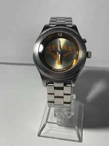 Texas Longhorns NCAA Edelstahl Kaleido Uhr von Fossil NEU (SELTEN) - Bild 1 von 11